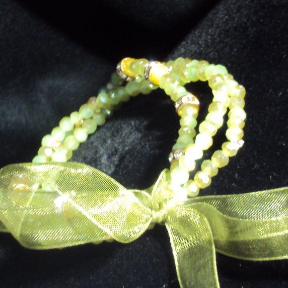 Austrian Crystal Stretch Bracelet Set of 3 - Picture 1 of 8